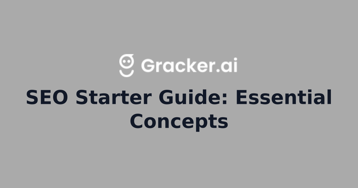 SEO Starter Guide: Essential Concepts