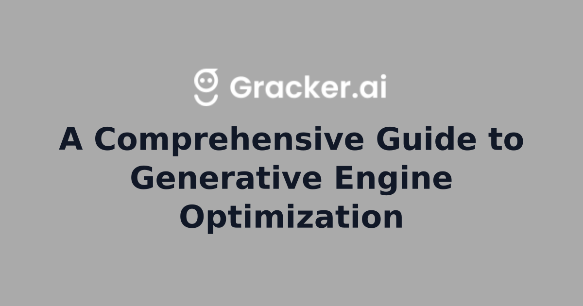 A Comprehensive Guide to Generative Engine Optimization | Programmatic ...