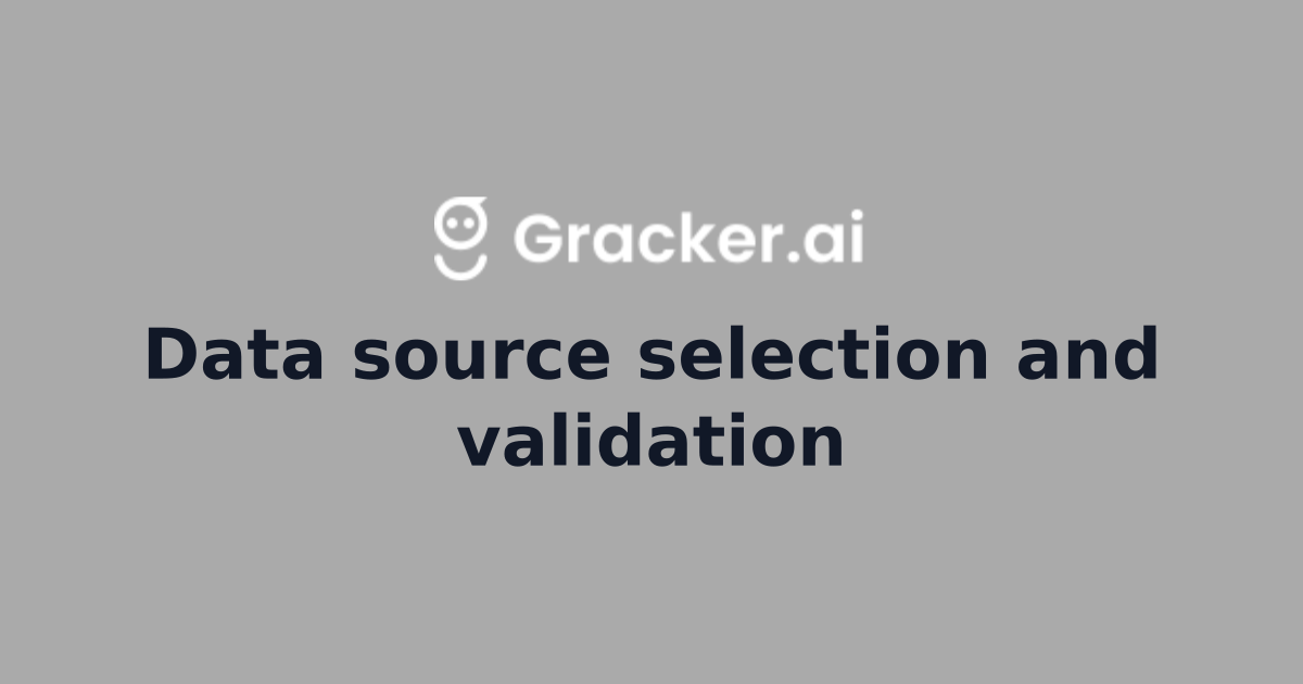 Data source selection and validation | Programmatic SEO Hub