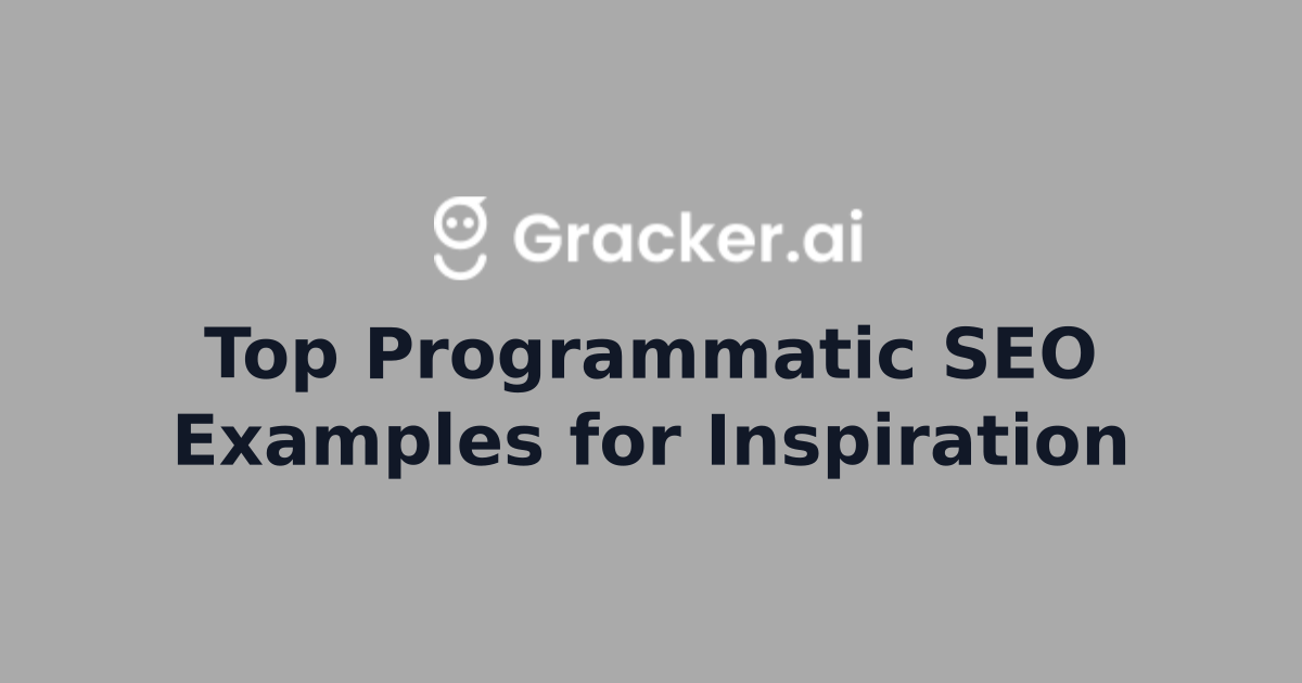 Top Programmatic SEO Examples for Inspiration