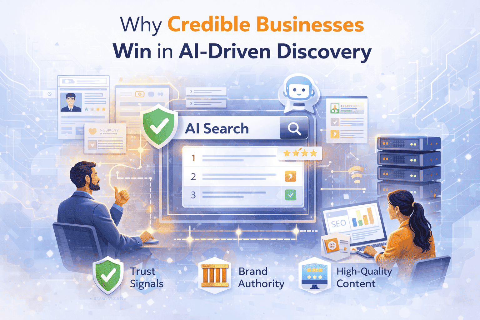 Why Credible Businesses Win in AI-Driven Discovery