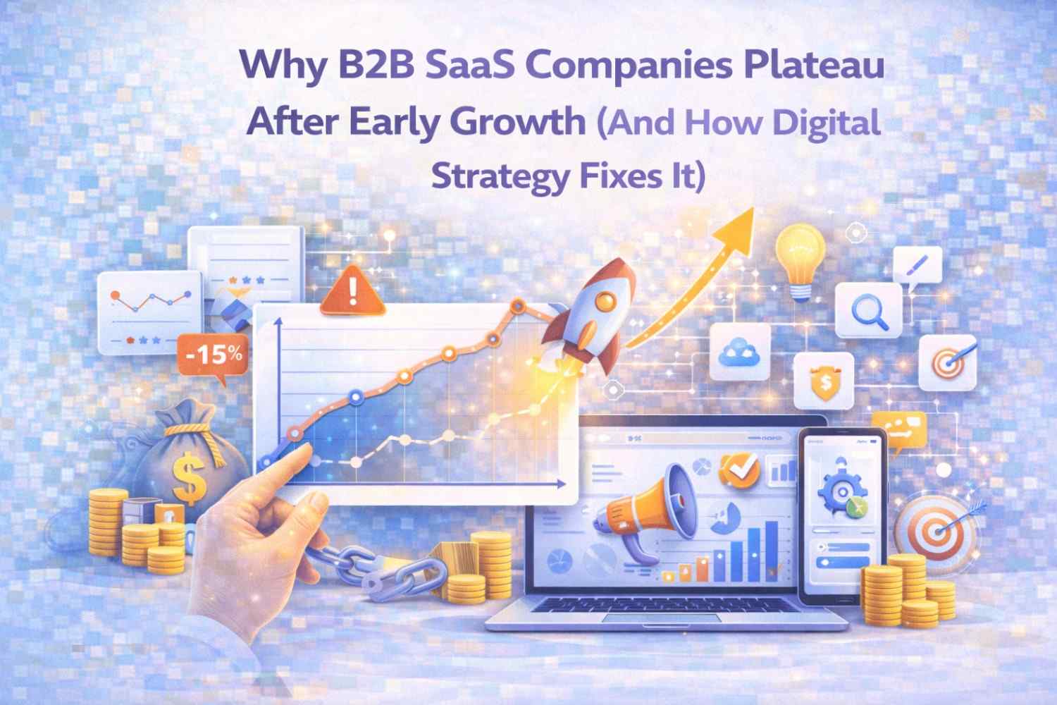 Why B2B SaaS Companies Plateau After Early Growth (And How Digital Strategy Fixes It)