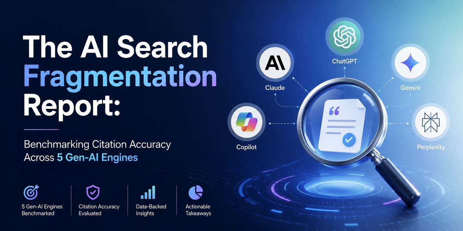 The AI Search Fragmentation Report: Benchmarking Citation Accuracy Across 5 Gen-AI Engines