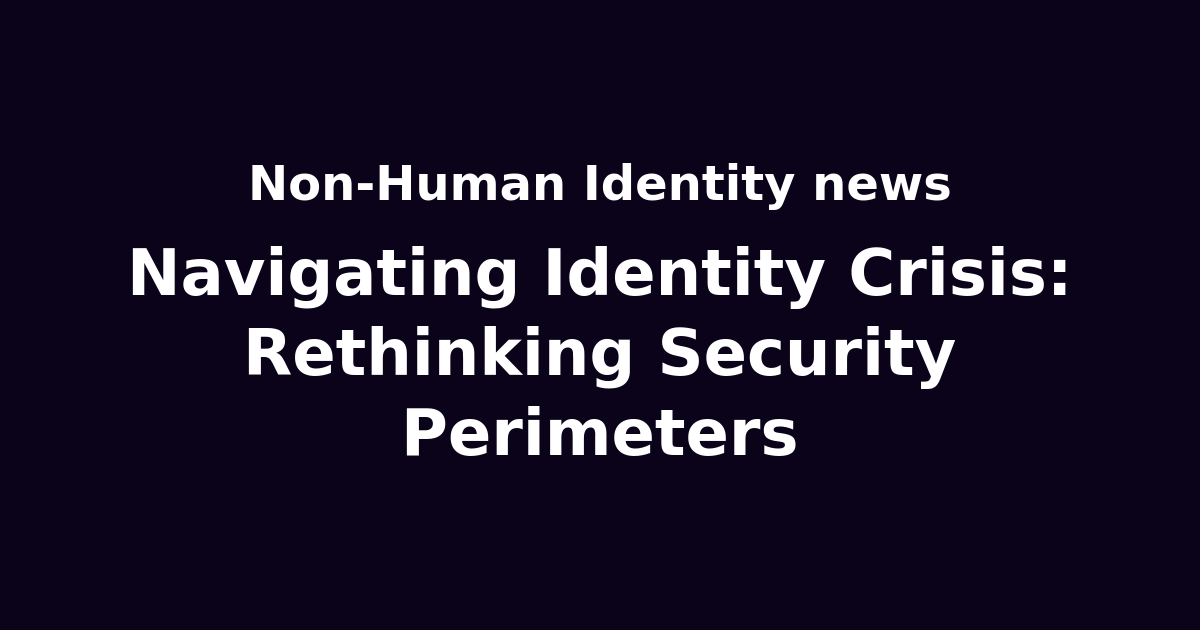 Identity Closure Navigating Identity Crisis: Rethinking Security Perimeters | Non-Human ...