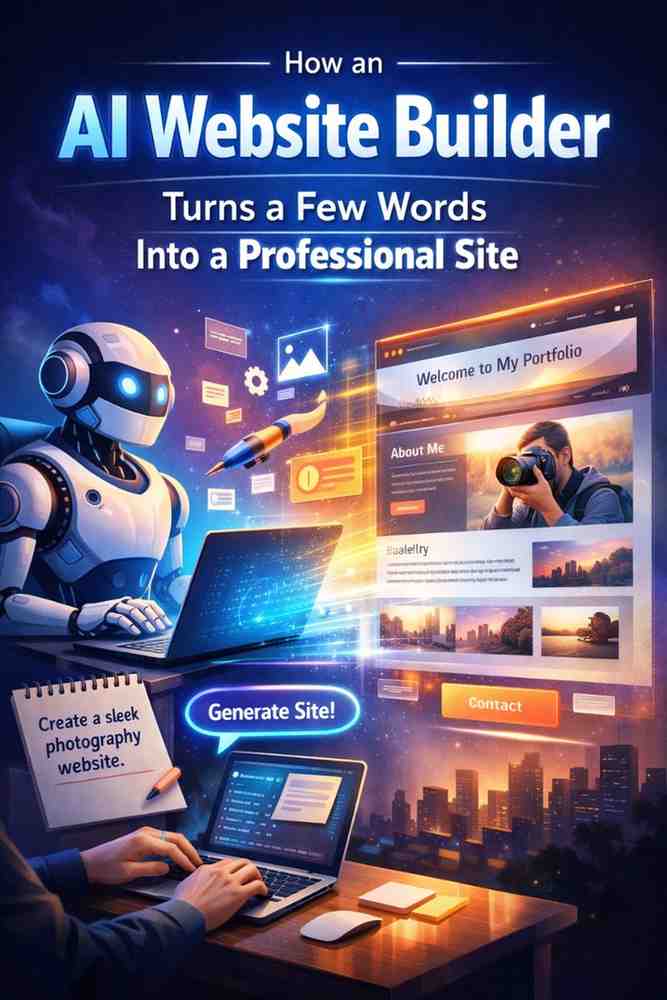 How an AI Website Builder Turns a Few Words Into a Professional Site