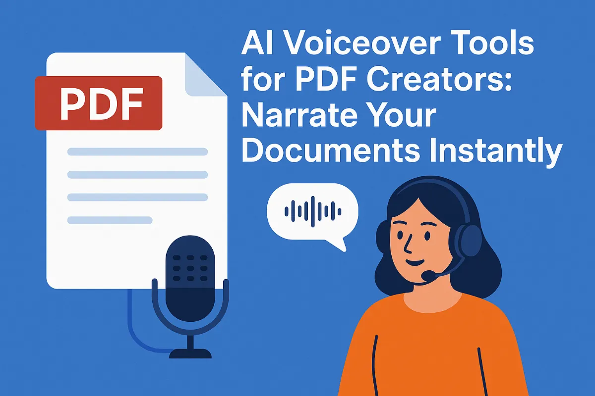 AI Voiceover Tools for PDF Creators: Narrate Your Documents Instantly