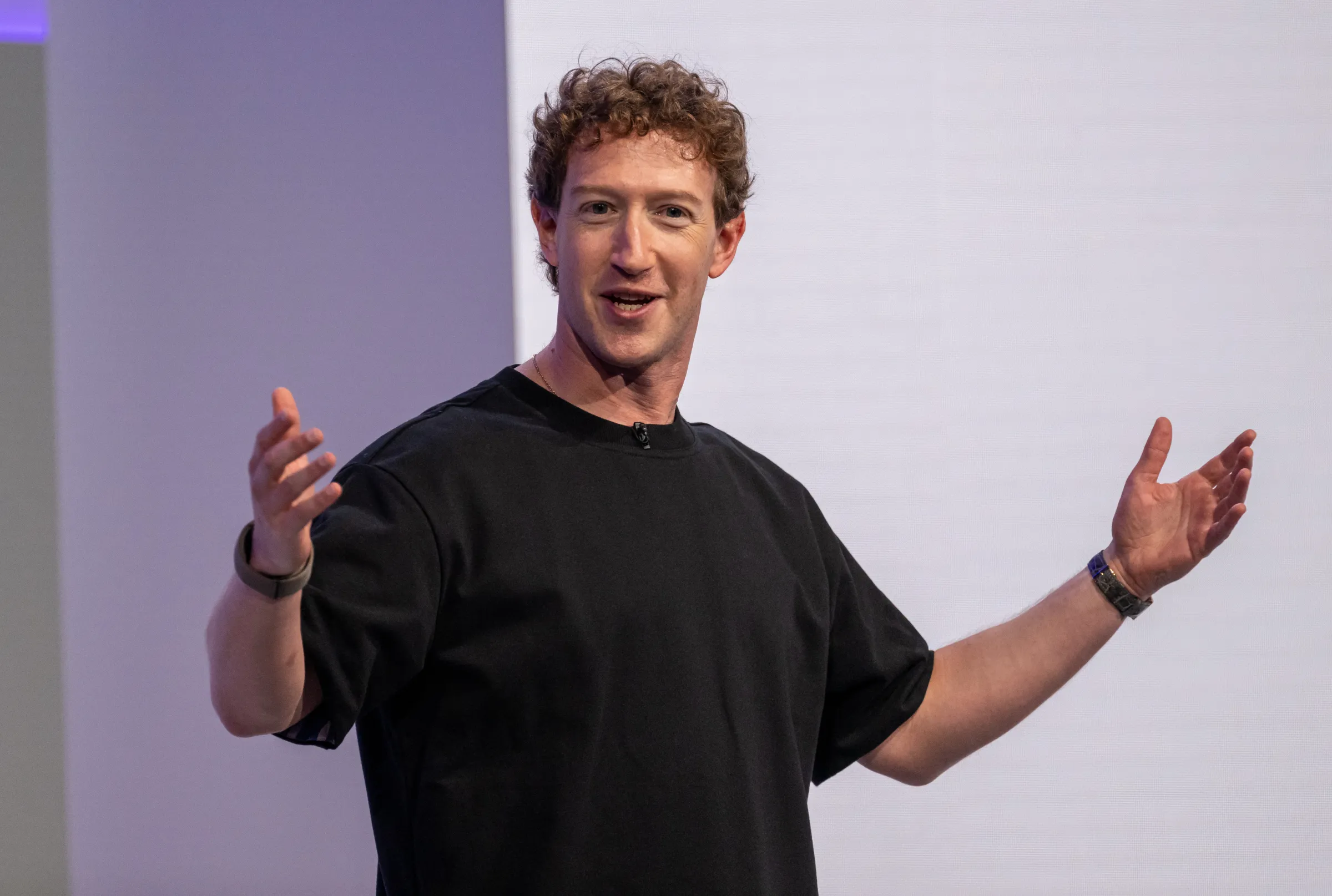 Mark Zuckerberg presenting at Meta Connect