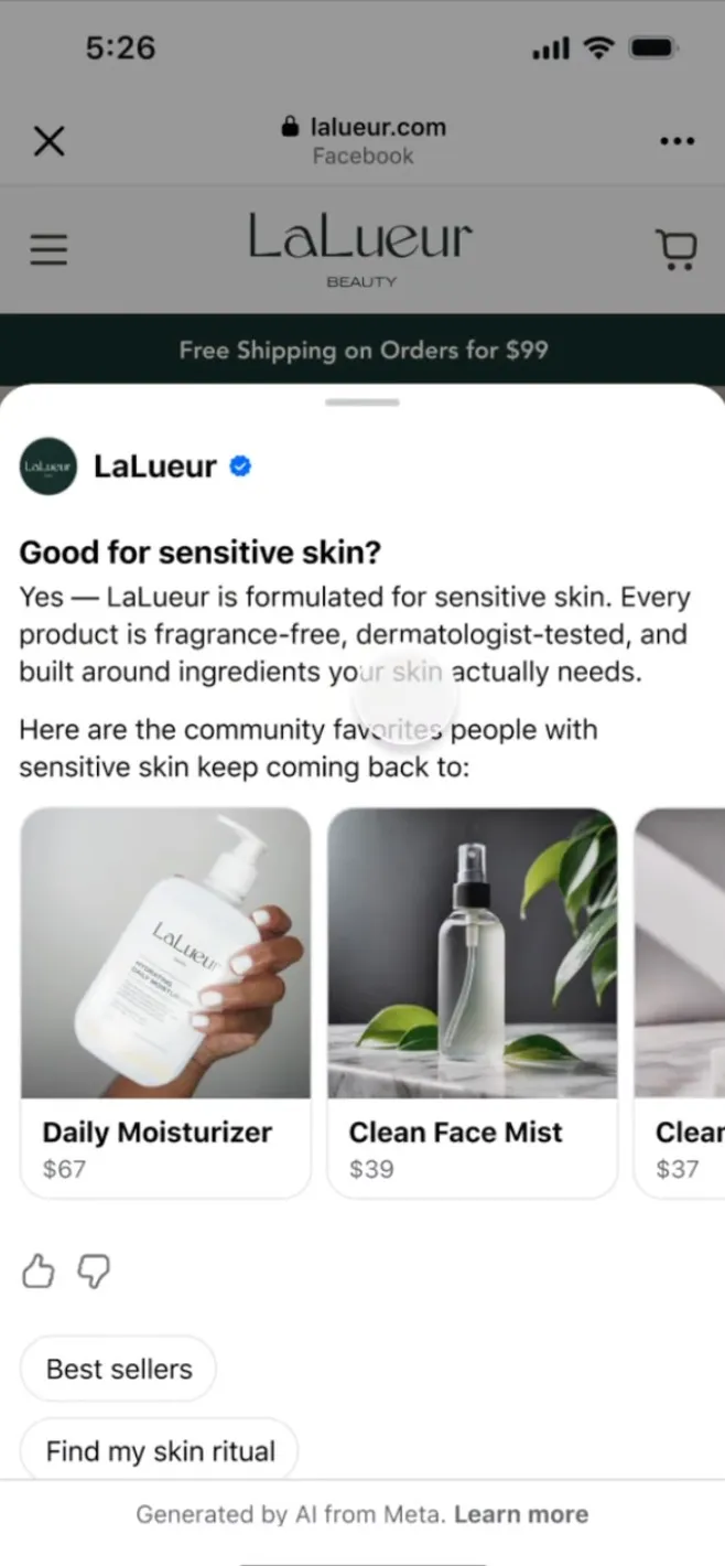 Meta AI Product Details