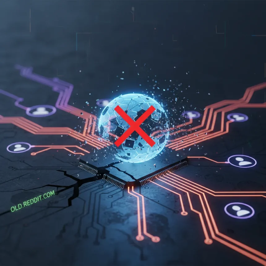 Reddit kills r/all, forcing users toward algorithm-curated feeds — AI-generated illustration