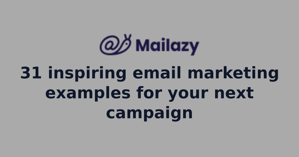Email Markiting Example 31 inspiring email marketing examples for your next campaign | World's ...