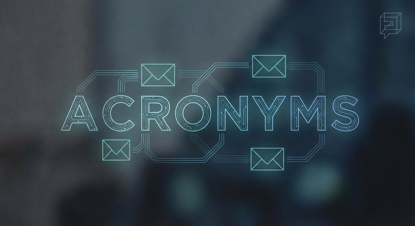 What are common email acronyms?
