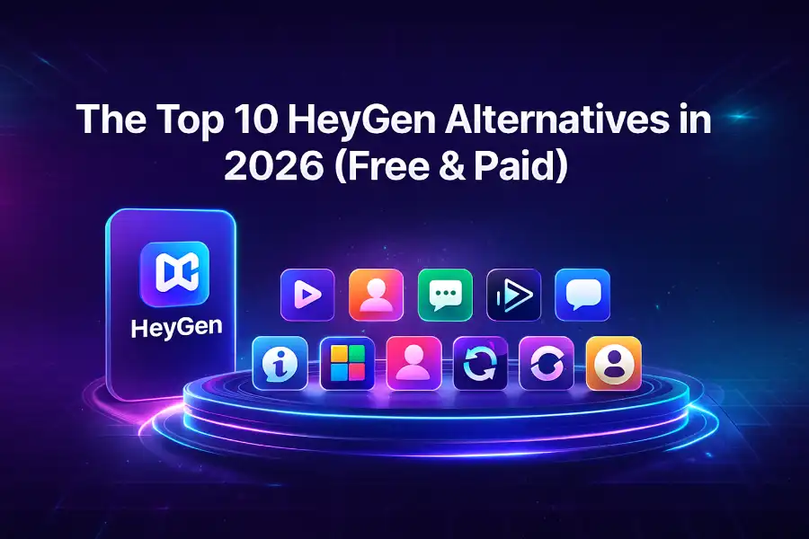 The Top 10 HeyGen Alternatives in 2026 (Free & Paid)