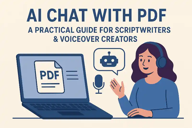 AI Chat with PDF: A Practical Guide for Scriptwriters & Voiceover Creators
