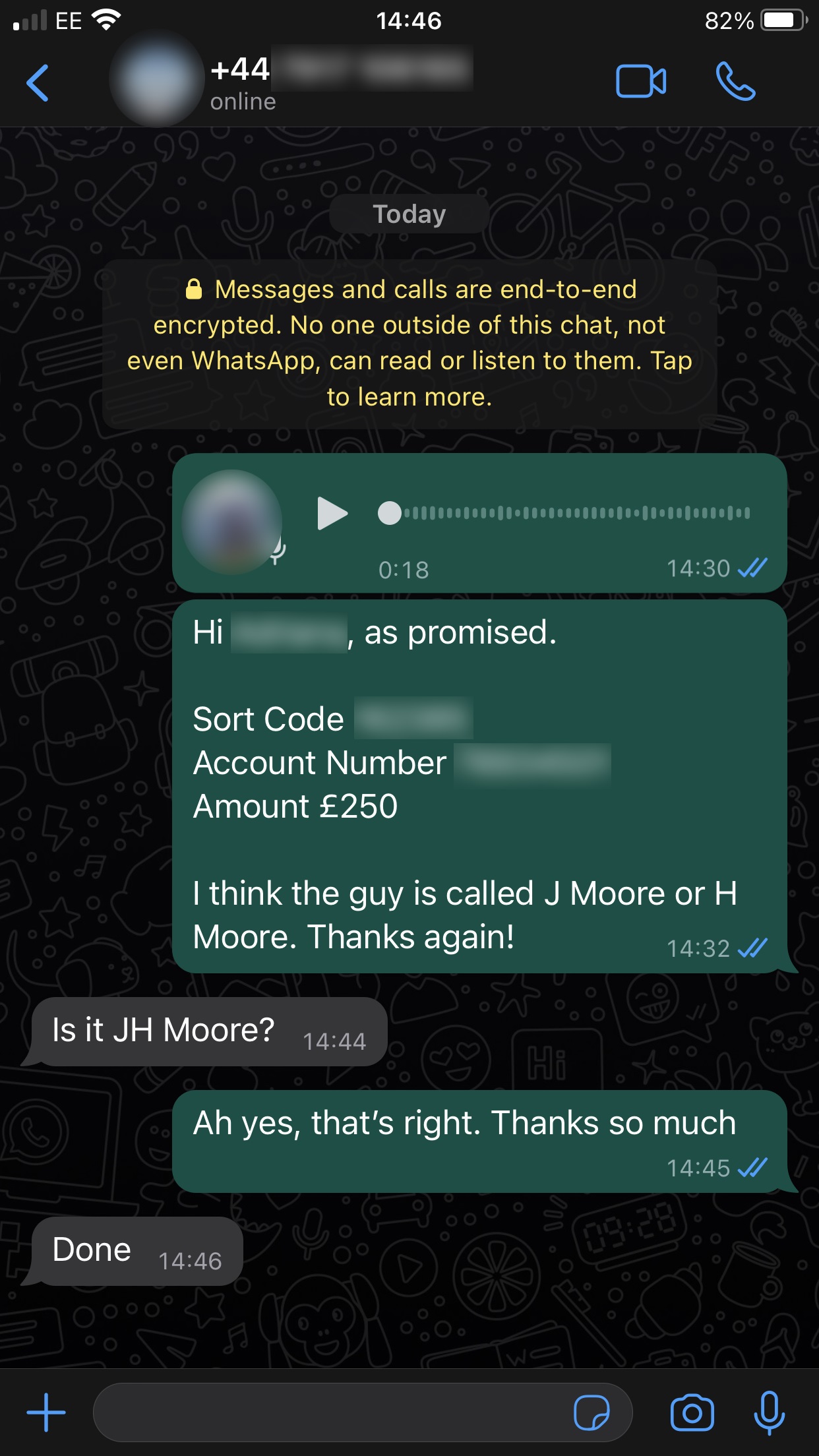 How the finance director responded to the faked voice note