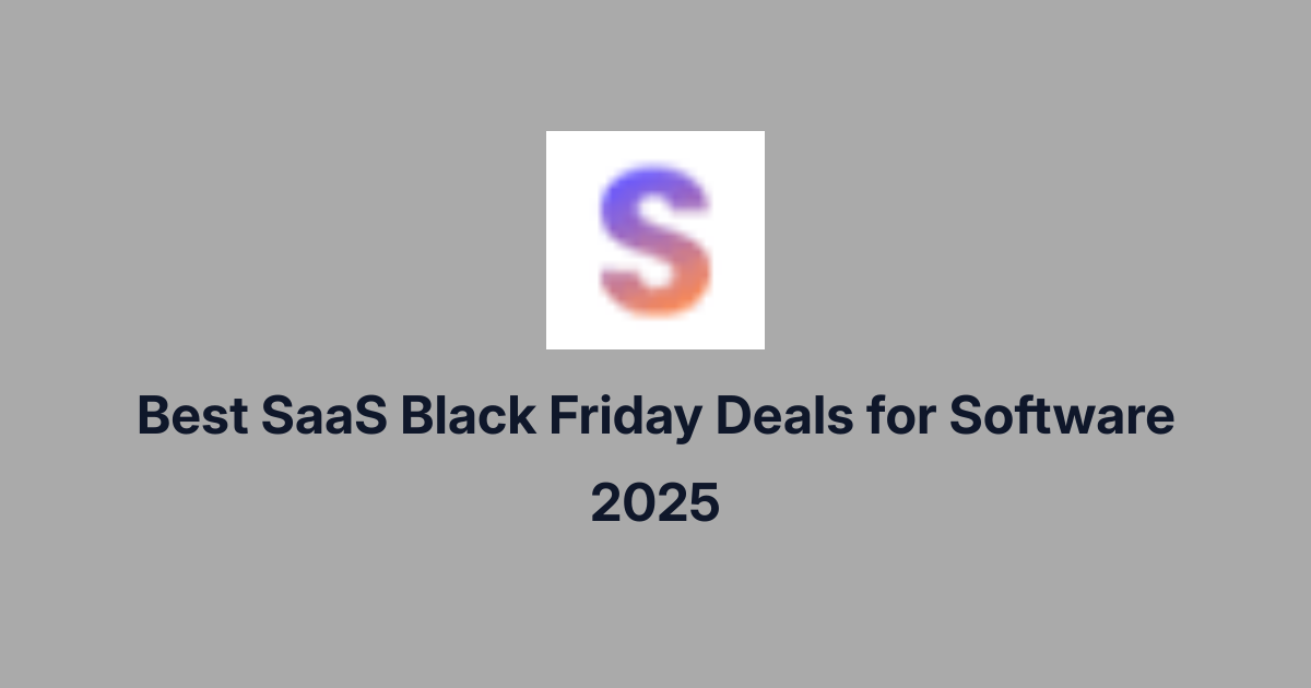 Best SaaS Black Friday Deals for Software 2025 | AI Image Enhancement ...