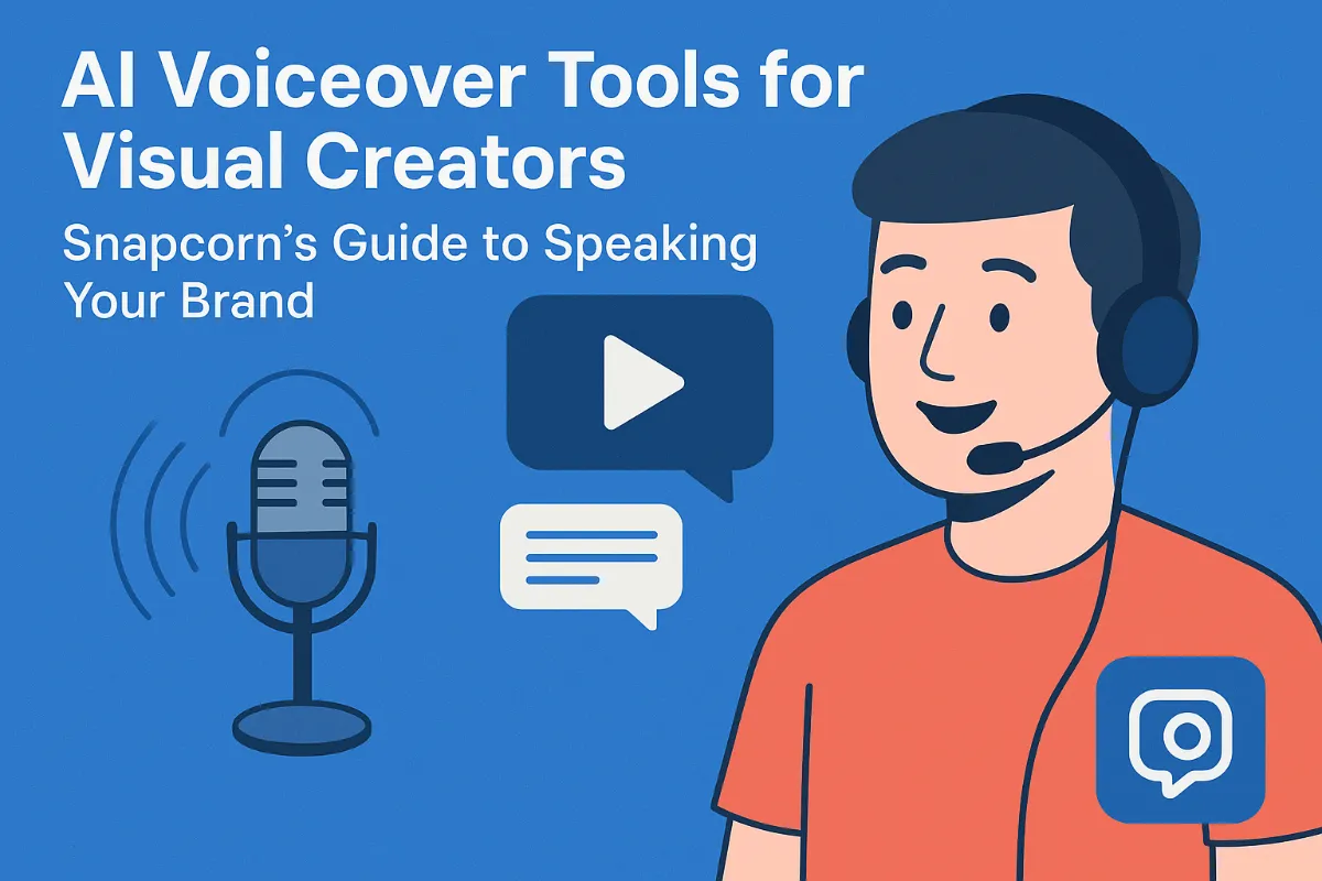 AI Voiceover Tools for Visual Creators: Snapcorn’s Guide to Speaking Your Brand