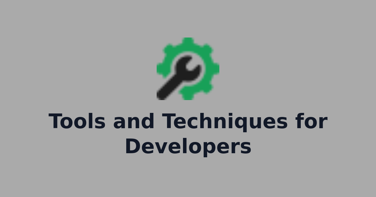 Tools and Techniques for Developers | KodeJungle - All In One Tools for ...