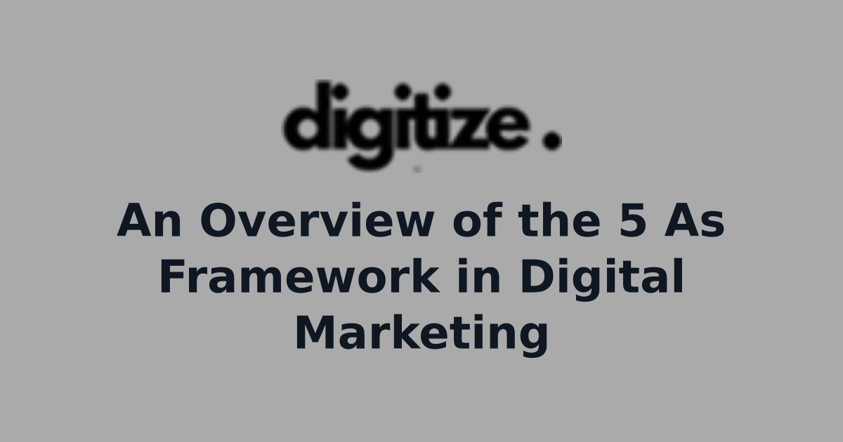 An Overview of the 5 As Framework in Digital Marketing | Digital ...