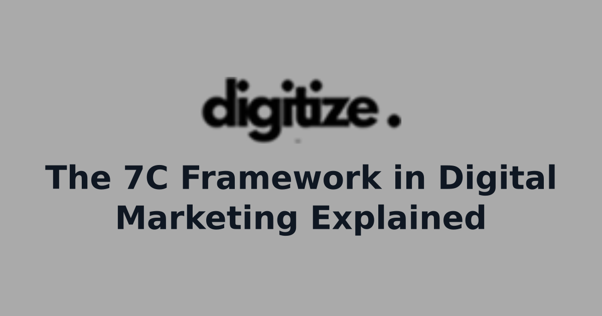 The 7C Framework in Digital Marketing Explained | Digital Insights Hub ...