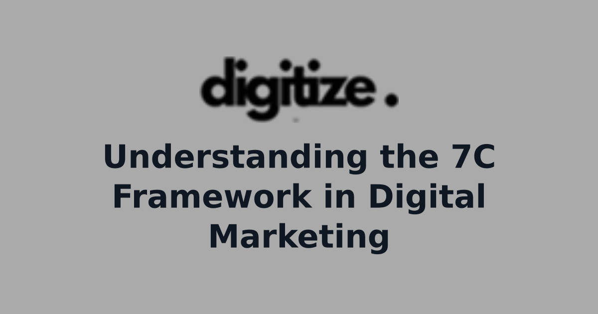 Understanding the 7C Framework in Digital Marketing | Digital Insights ...