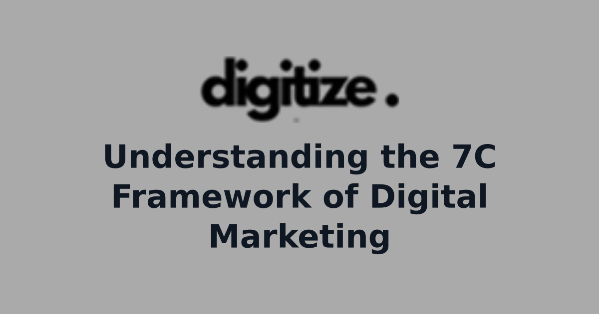 Understanding the 7C Framework of Digital Marketing | Digital Insights ...