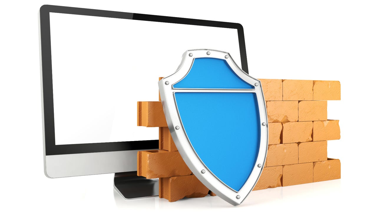 wall between a computer monitor and a shield