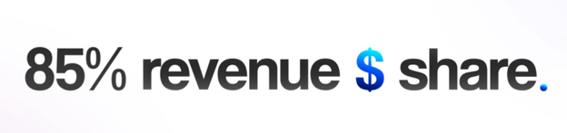 85% revenue share percentage in GLOBAL RaaS