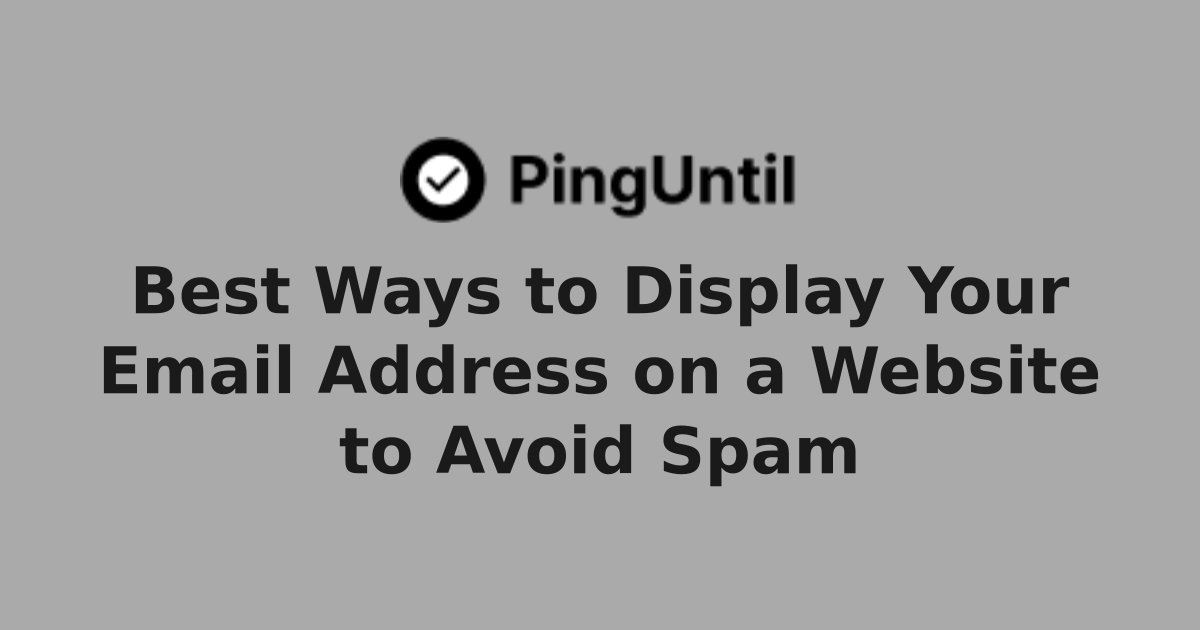 Email Correct Website Best Ways to Display Your Email Address on a Website to Avoid Spam ...