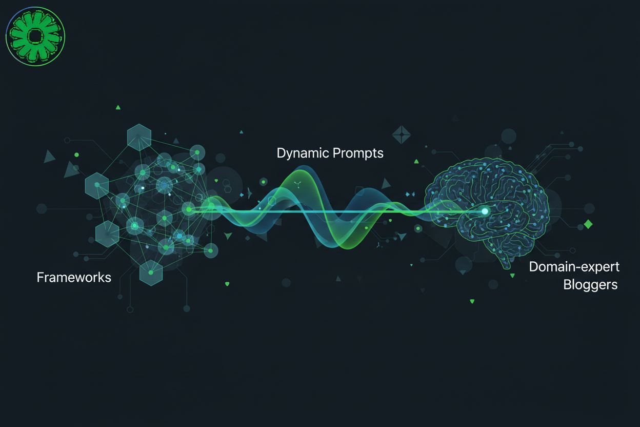 Dynamic Prompt Engineering Frameworks for Domain-Expert Bloggers