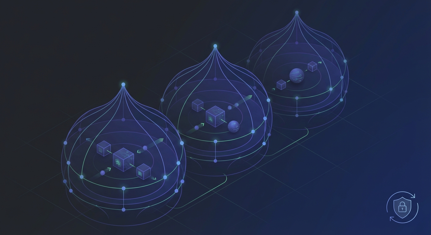 Többszörös Ugrásos Onion Routing dVPN Architektúrákban