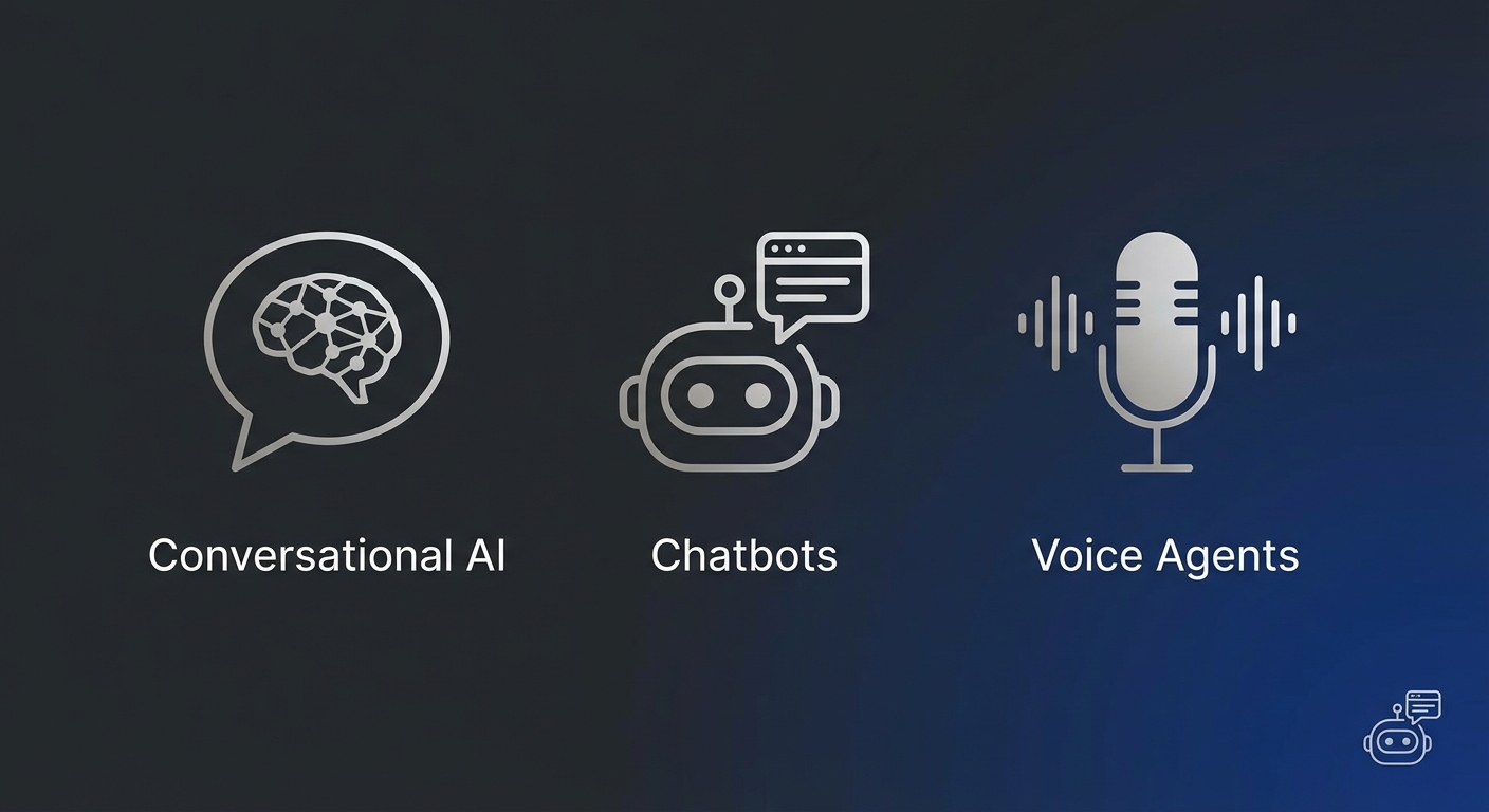Conversational AI vs Chatbots vs Voice Agents: What's the Difference