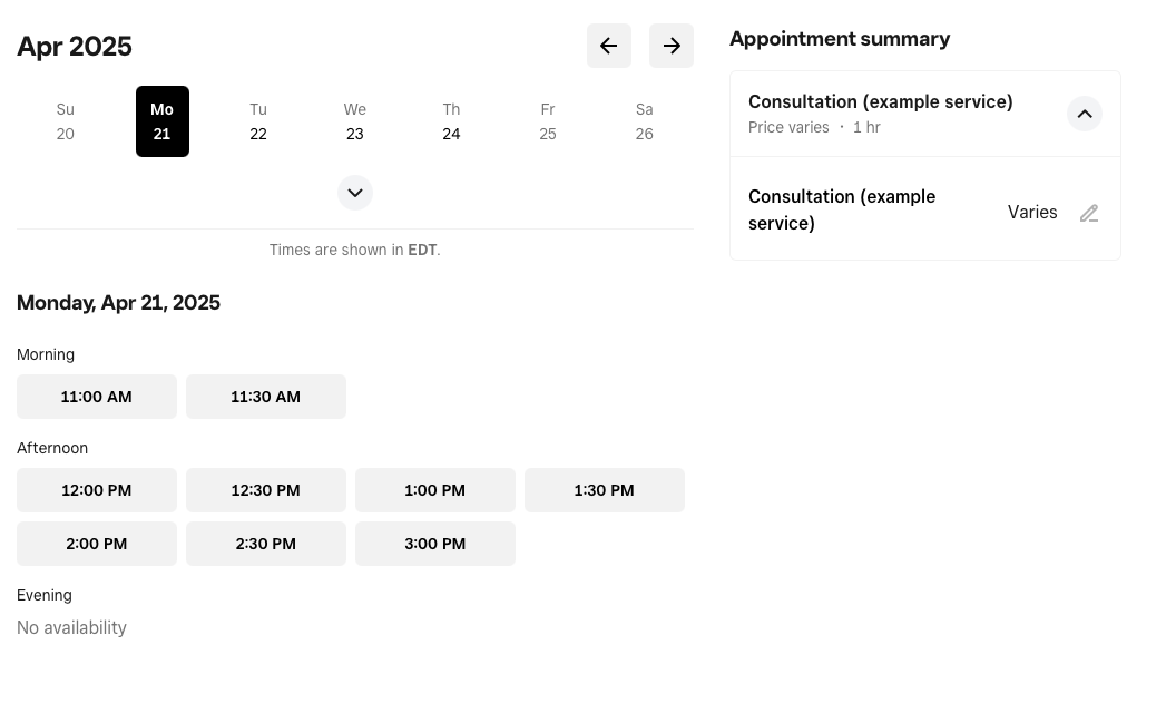 Mobile Scheduling App