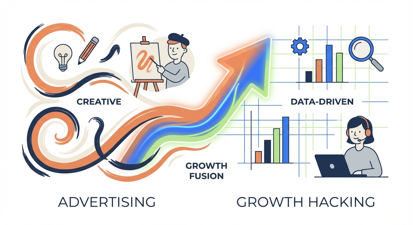Connecting Advertising Concepts with Growth Hacking