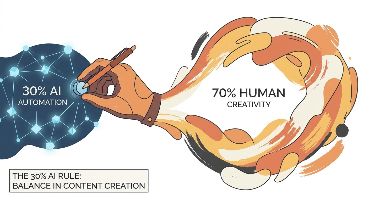 Decoding the 30% Rule in AI Content Creation