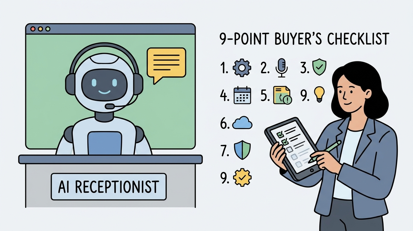 How to Choose the Best AI Receptionist: A 9-Point Buyer's Checklist