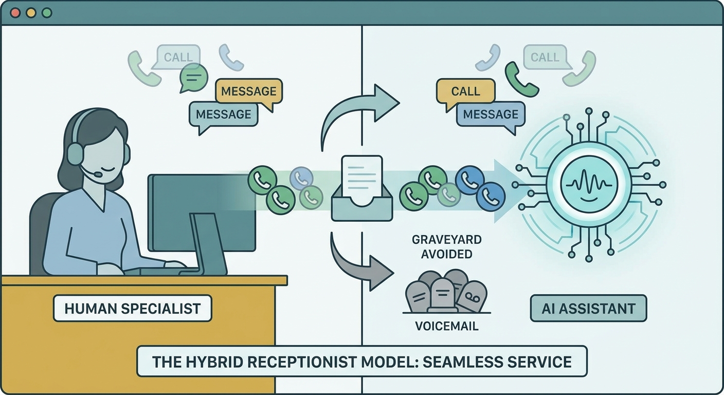 Virtual Receptionist vs. AI Receptionist: Which One Never Sends a Caller to Voicemail?