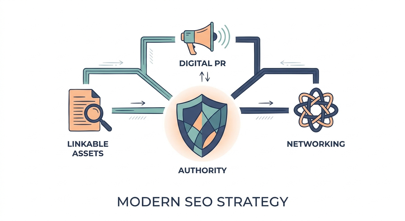 What are three effective backlink strategies?