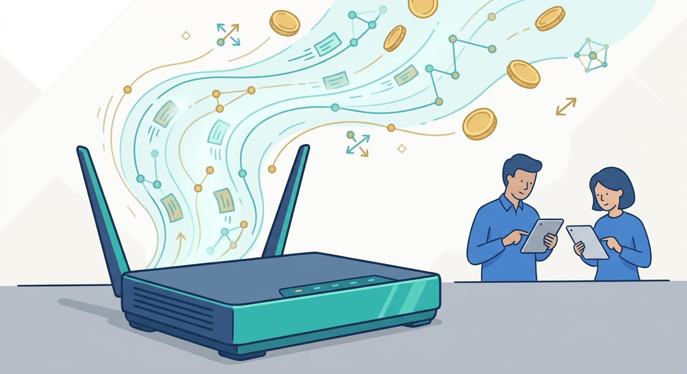 Blockchain Bandwidth Monetization: Can You Really Earn Passive Income from Your Router?
