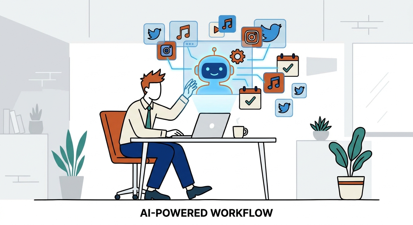 AI Social Media Content Creation: A Complete Workflow for Busy Marketers