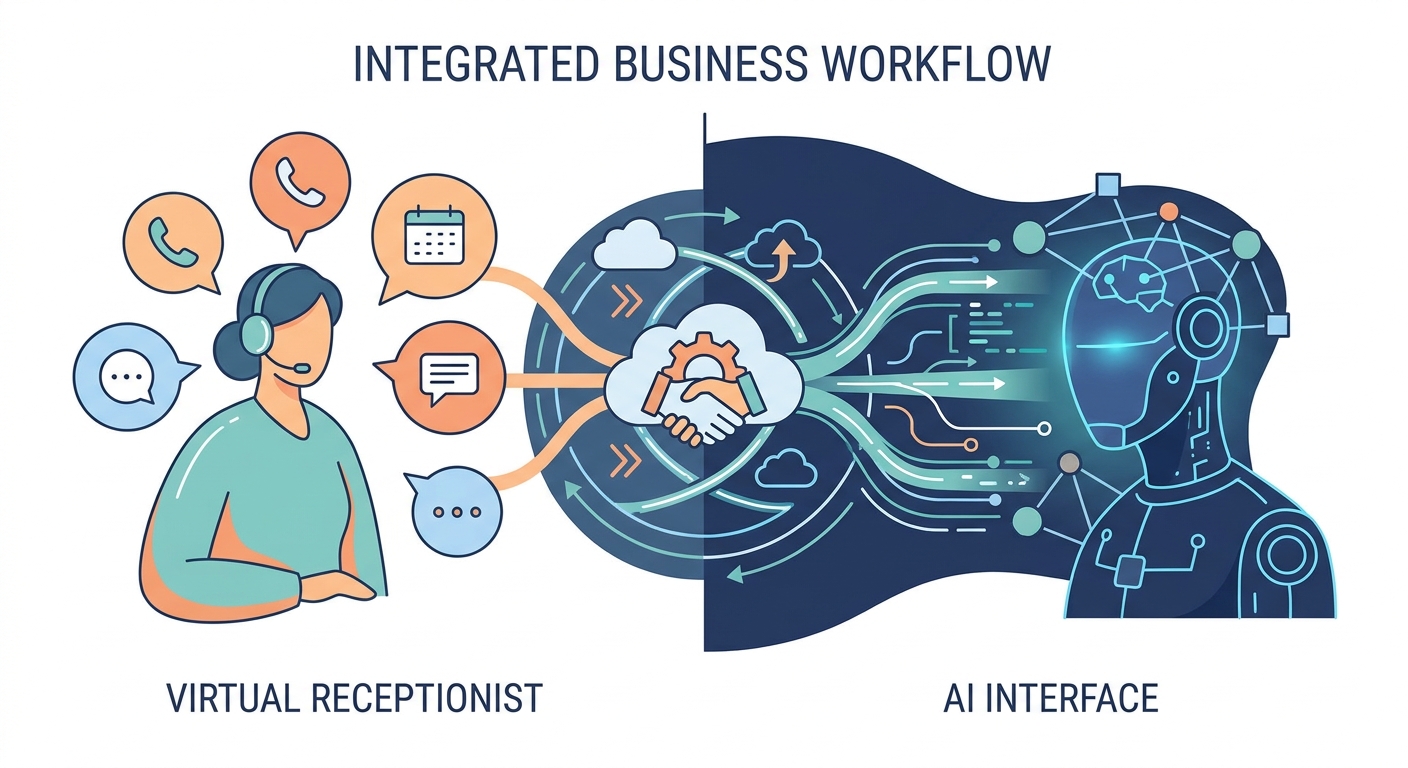Virtual Receptionist vs. AI Receptionist: Choosing the Right Call Handling Workflow