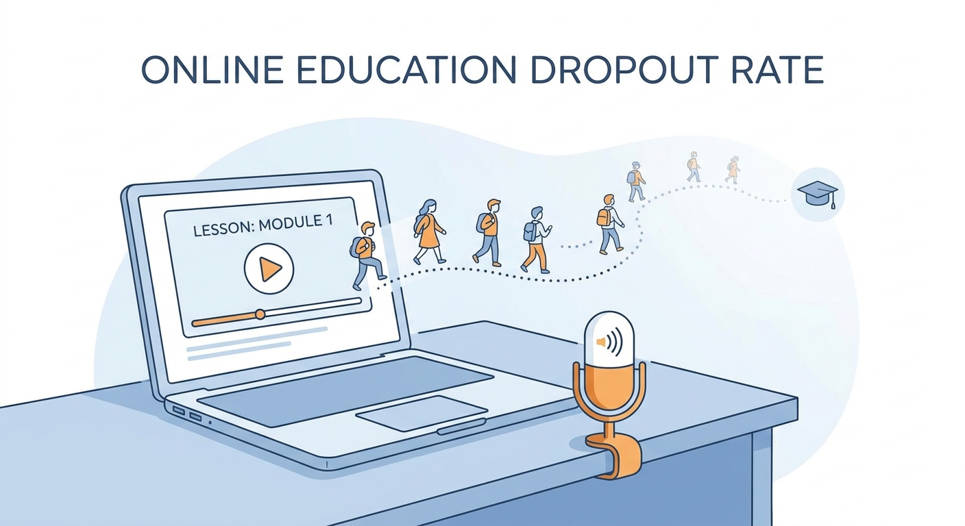 Why Students Drop Off Your Course (And What Your Narration Has to Do With It)