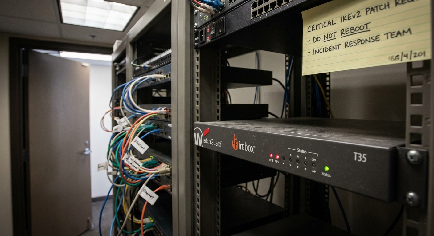 WatchGuard Issues Third Critical IKEv2 Patch in Ten Months as Legacy Firebox Devices Remain Exposed