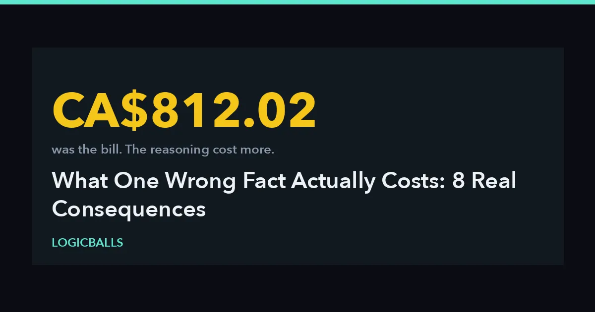 What One Wrong Fact Actually Costs: 8 Real Consequences