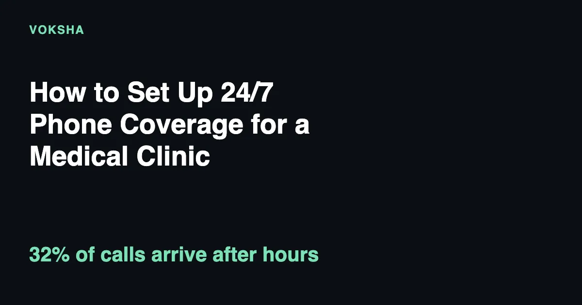 How to Set Up 24/7 Phone Coverage for a Medical Clinic