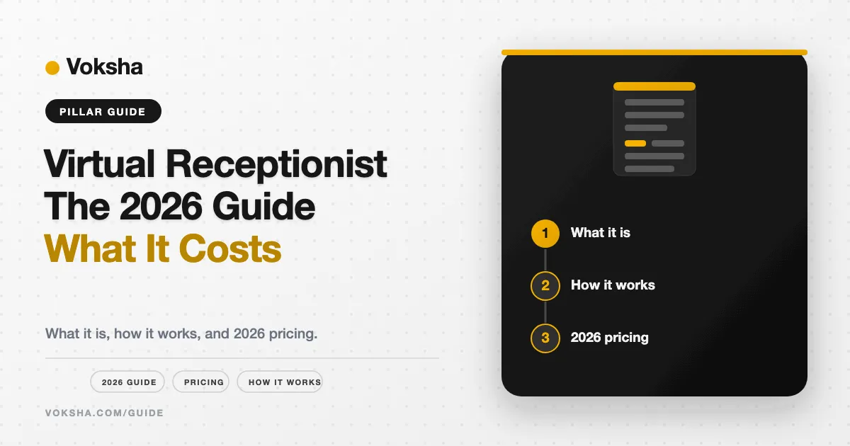 Virtual Receptionist: What It Is, How It Works, What It Costs in 2026