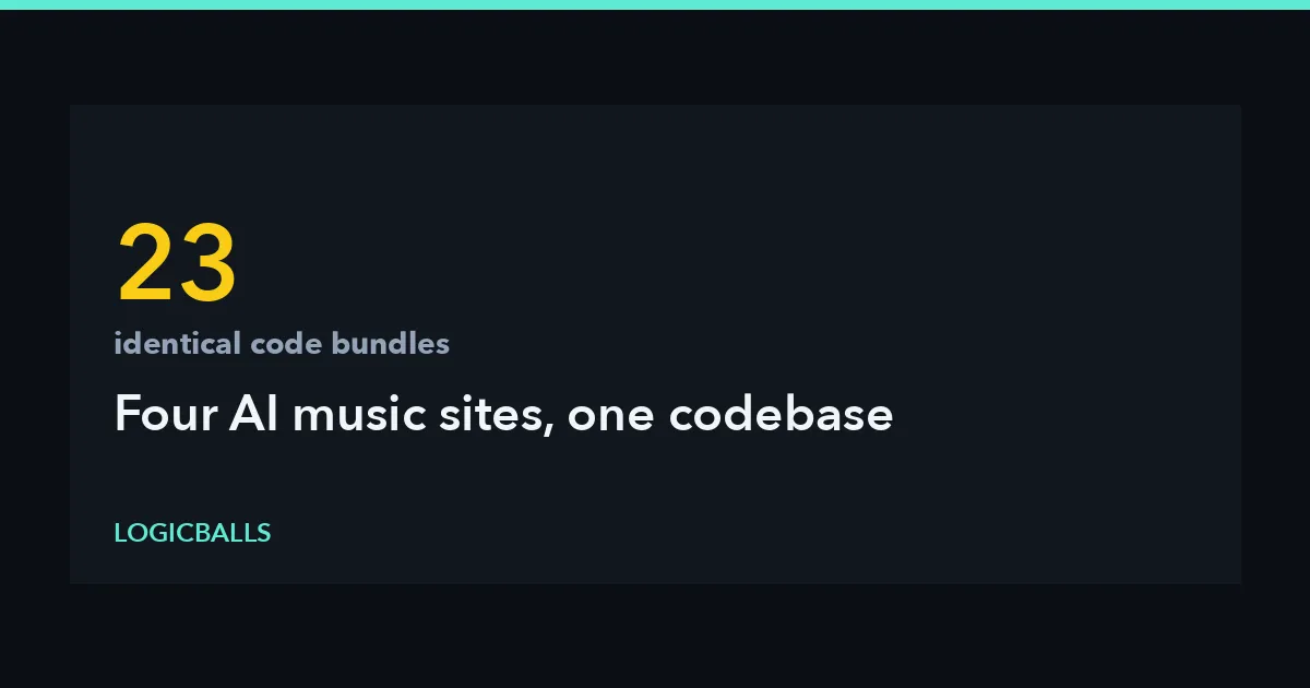 Four AI Music Sites, One Codebase: How to Spot a Review Farm