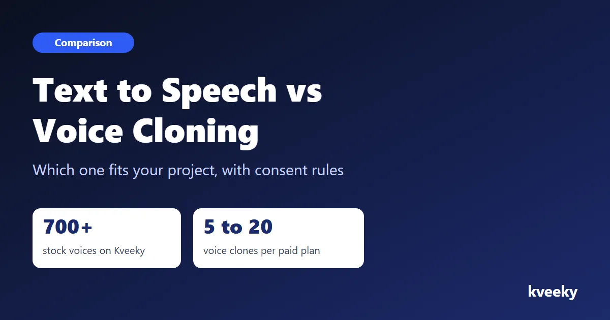Text to Speech vs Voice Cloning: Which Should You Use?