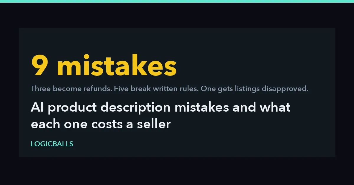 9 AI Product Description Mistakes and What Each One Costs a Seller