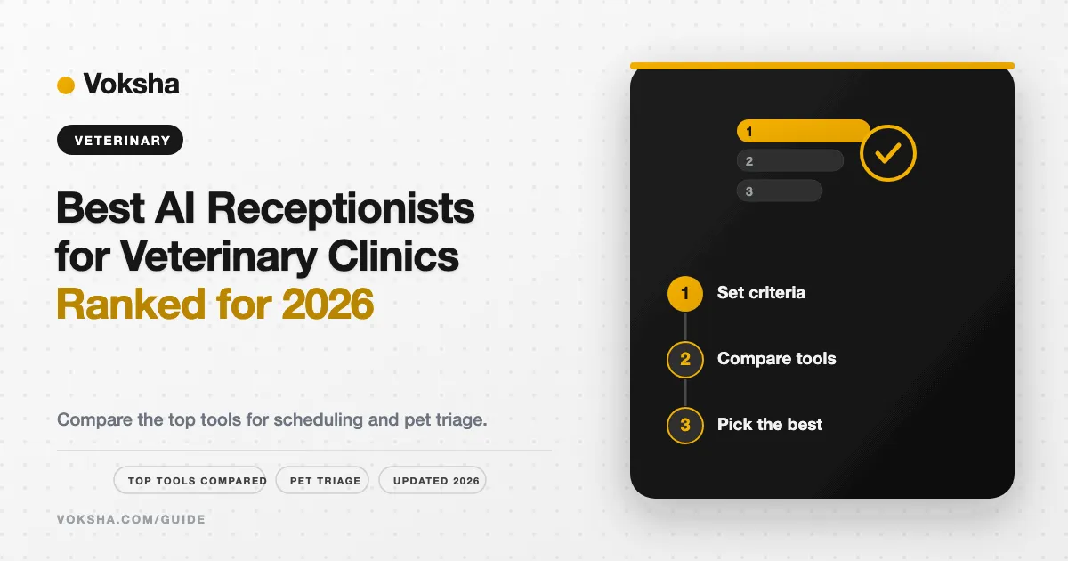 Best AI Receptionist for Veterinary Clinics