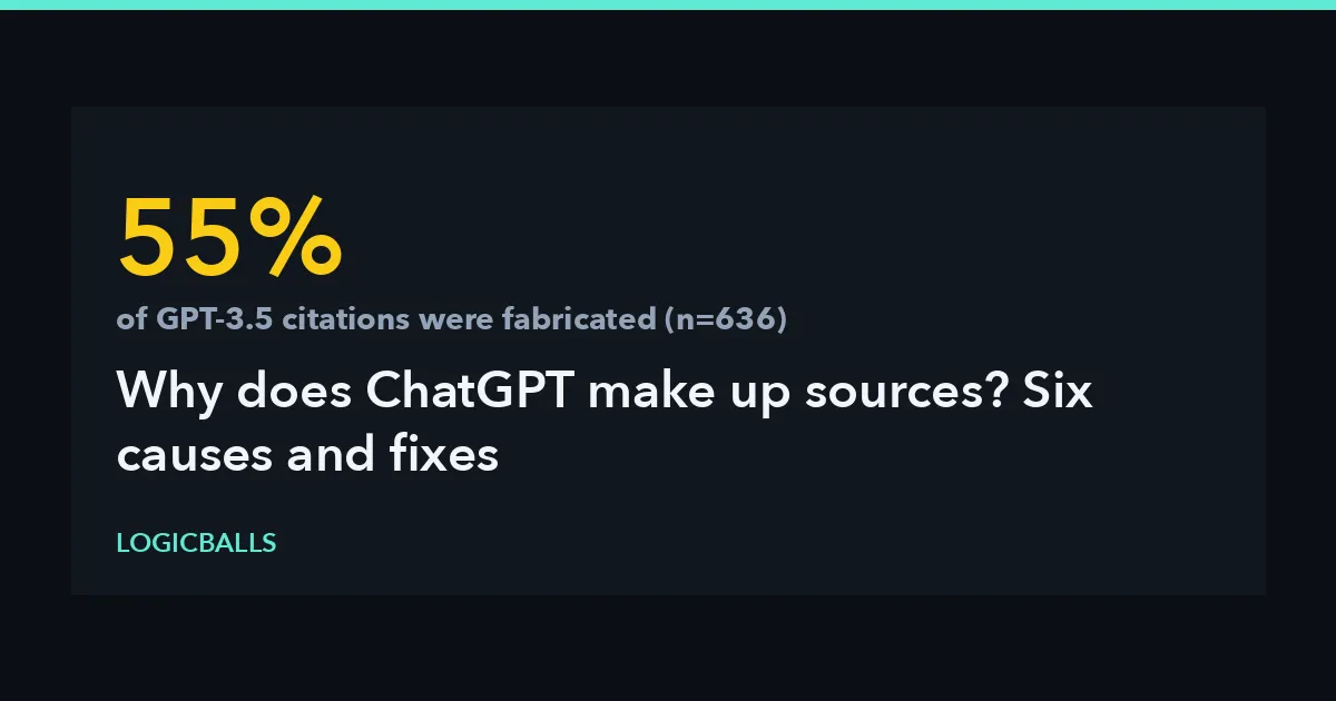 Why Does ChatGPT Make Up Sources? 6 Causes and Fixes